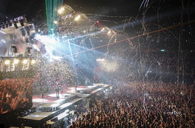 Concert crowd at a live music event