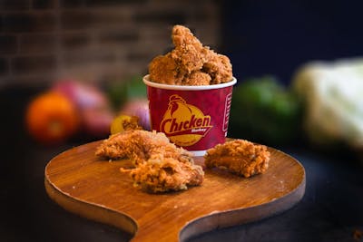 crispy fried chicken pieces on plate