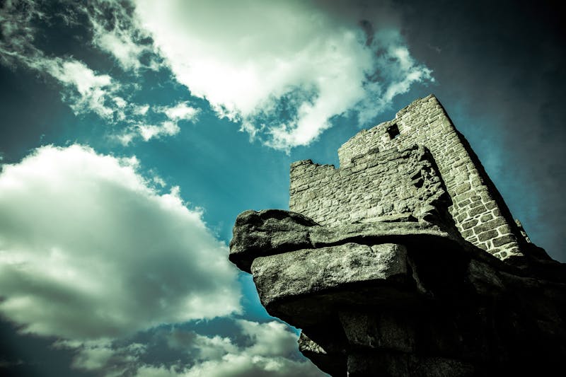 Scottish castle exterior dramatic landscape